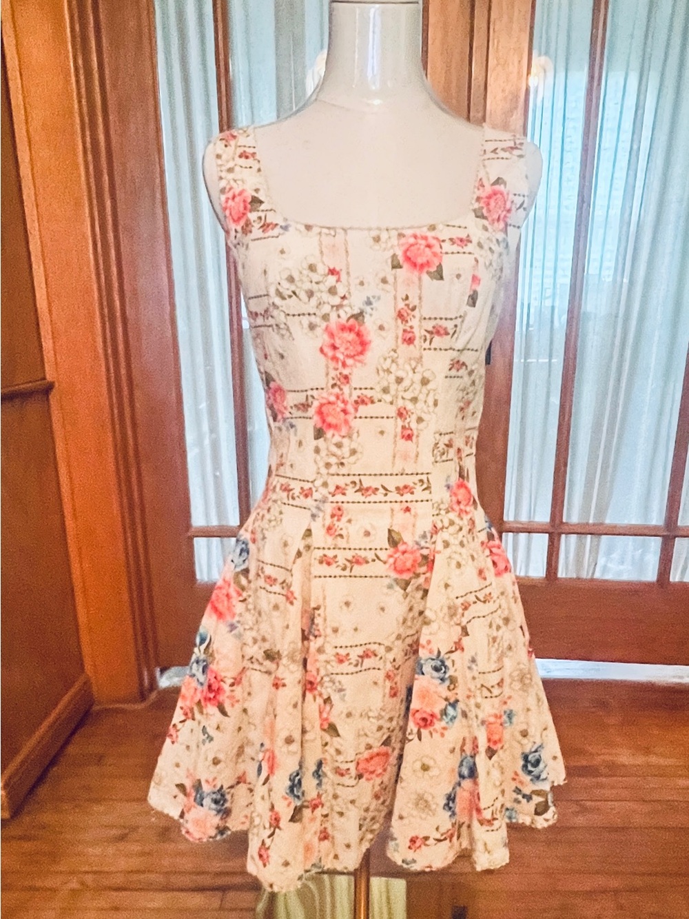 Agua Bendita "Kristen Meraki" floral mini dress New with tags  Size Small NWT